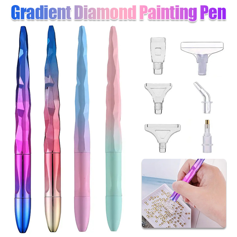 Resin Art Pen - 6 Kalem Uçlu Gradyanlı Elmas Boyama
