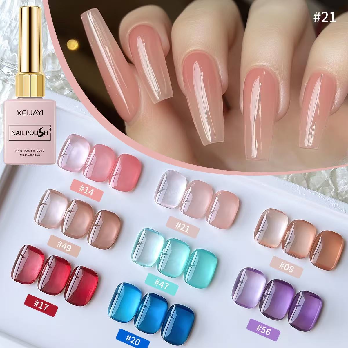 Uv Lamp Nail Resin - 8 Renk Jel Oje Seti 15