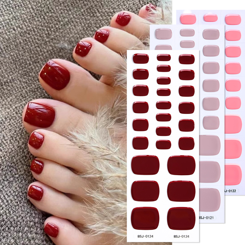 Uv Lamp Nail Resin - Saf Renk Ayak Jel Tırnak Etiket