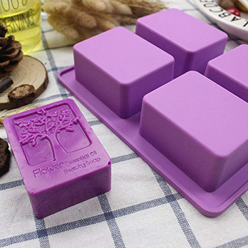 Tray Mold Rectangle - Dikdörtgen Hayat Ağacı Silikon Sabun Kalıp