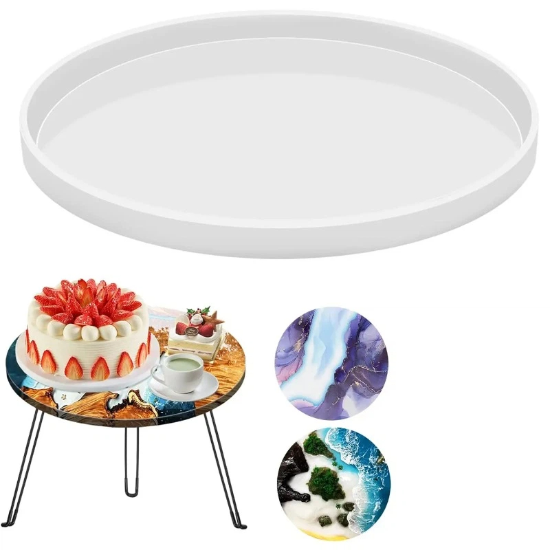 Resin Art Table - Yuvarlak Epoksi Masa Reçine Kalıpları, Büyük