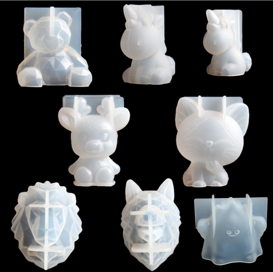 Resin Art Tool Kit - Şeffaf Unicorn Silikon Epoksi Reçine Kalıpları