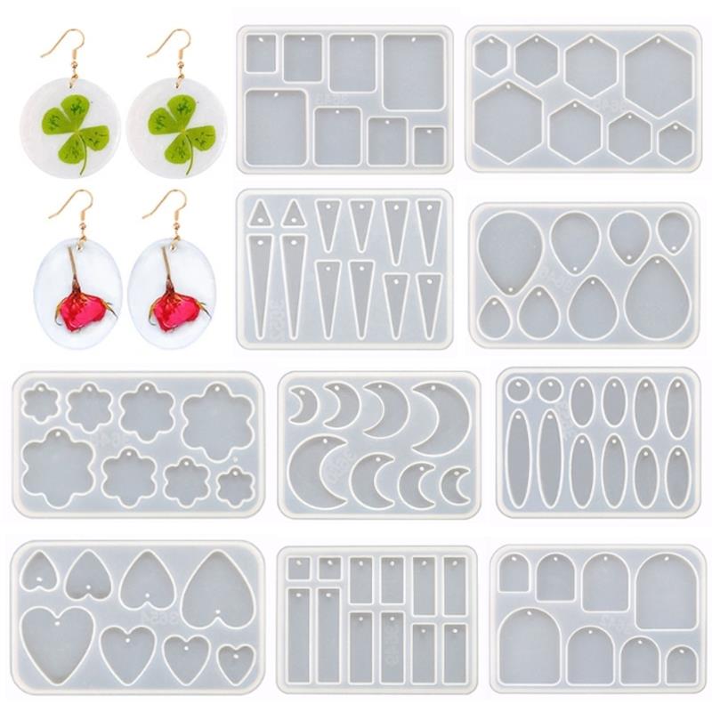 Resin Art Tool Kit - Silikon küpe kalıp küpe reçine kalıp