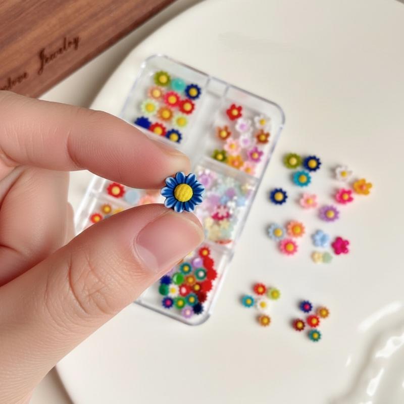 Resin Art Using Flowers - Yaz Ambiyansı Ayçiçeği Tırnak Süsleri 3D