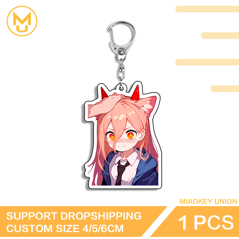 Resin Art Design Keychain - Kawaii Sıfır Iki Anime Figürü Sanat