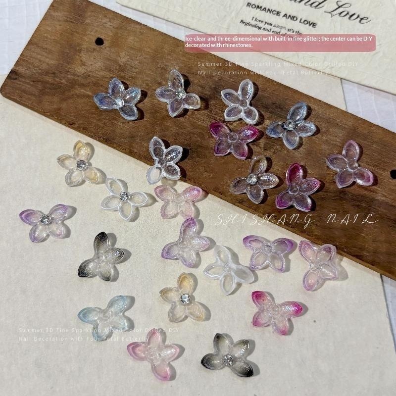 Resin Art Using Flowers - 30 Adet/torba 3D Simli Reçine Kelebek