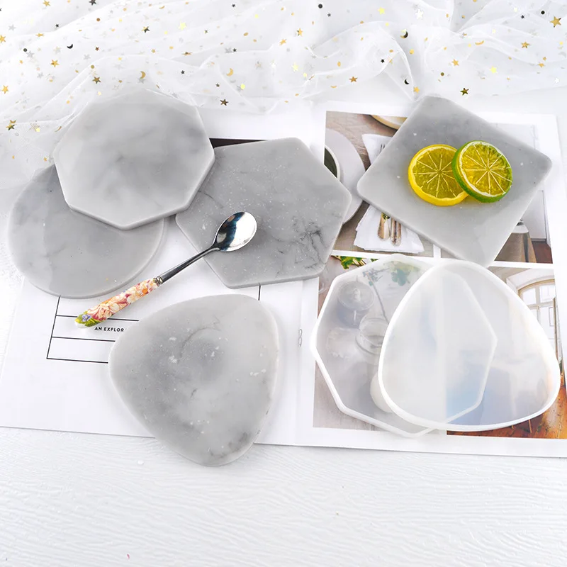 Resin Art Table - Çok tarzı Geometrik Coaster Kalıp Üçgen