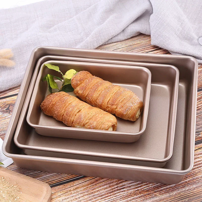 Tray Mold Rectangle - Dikdörtgen Karbon Çelik Kek pişirme tepsisi