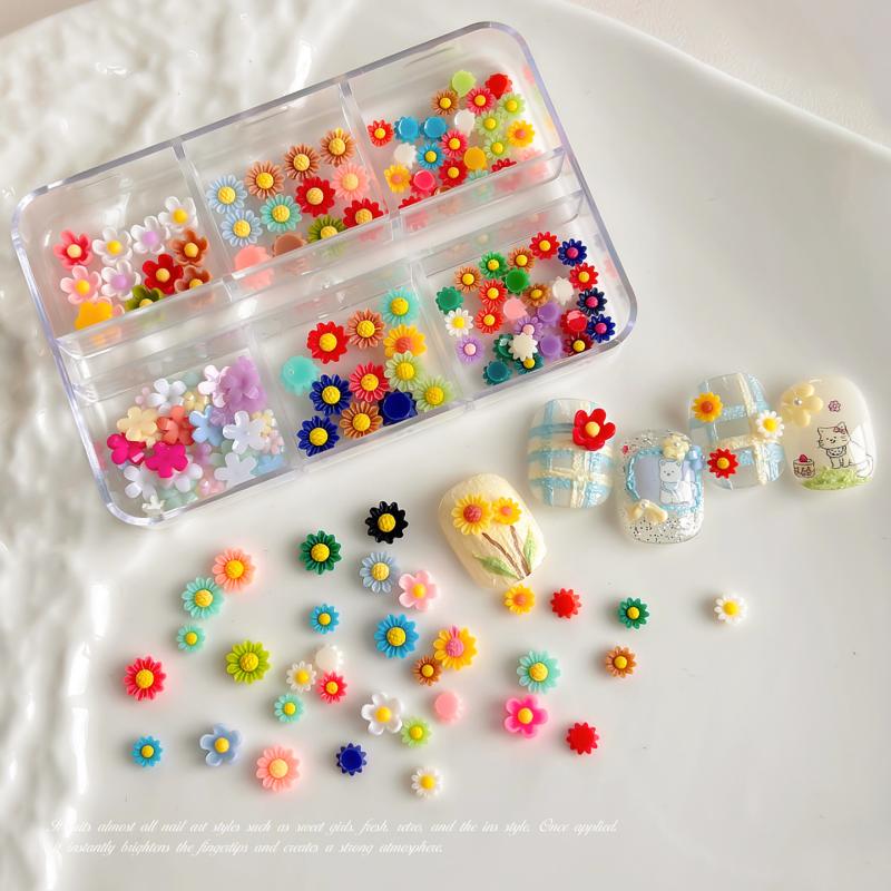 Resin Art Using Flowers - Yaz Ambiyansı Ayçiçeği Tırnak Süsleri 3D
