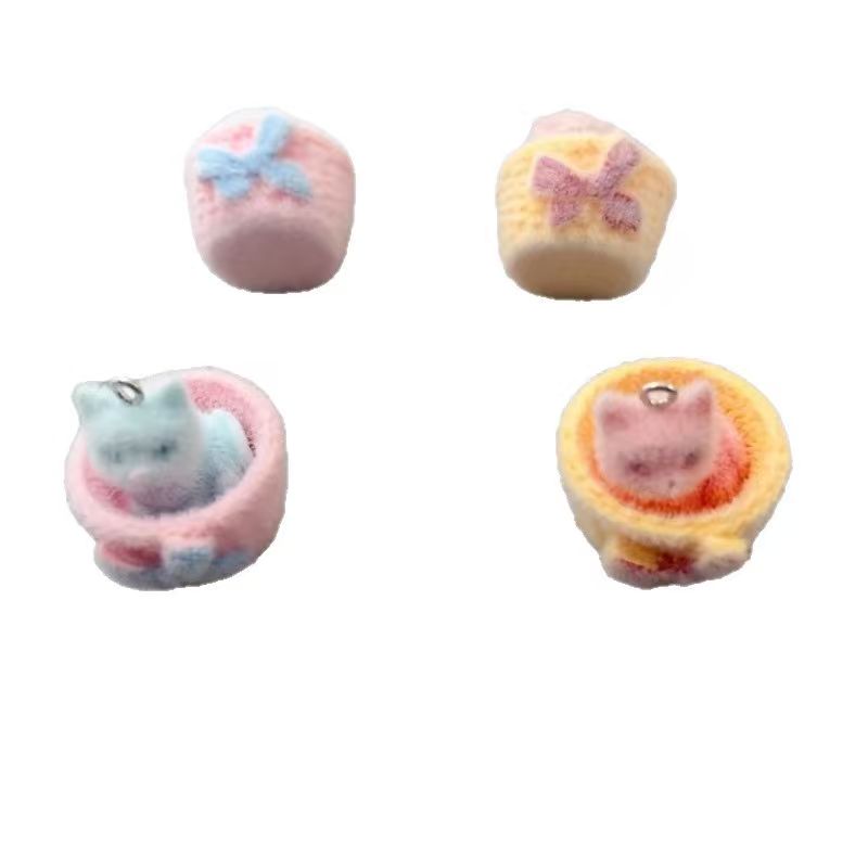4 adet 3D peluş reçine kedi ko - Resin Art Accessories incelemesi ve fiyatı