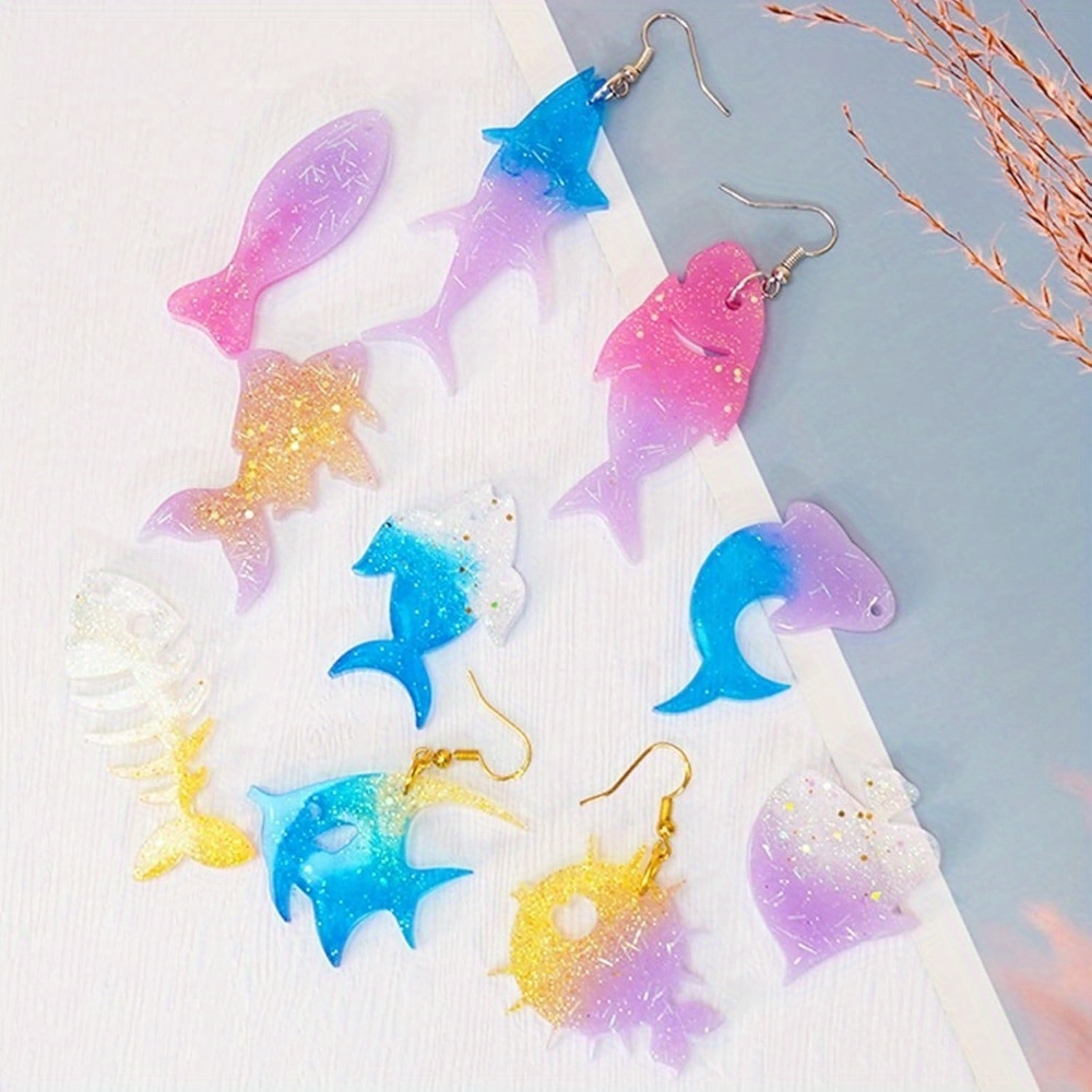 Okyanus temalı küpe ve kolye k - Silicone Mold Ocean incelemesi ve fiyatı