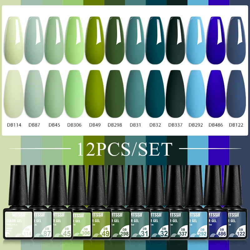 MTSSII 12 adet/takım Çıplak Te - Uv Lamp Nail Resin incelemesi ve fiyatı