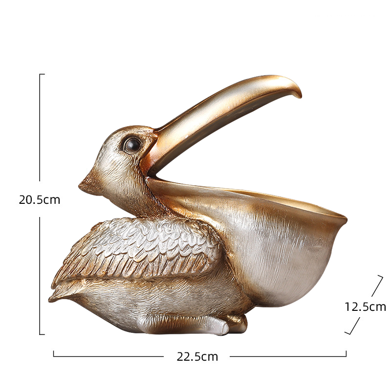 Pelican kuş figürlü süs Retro  - Resin Art Table incelemesi ve fiyatı