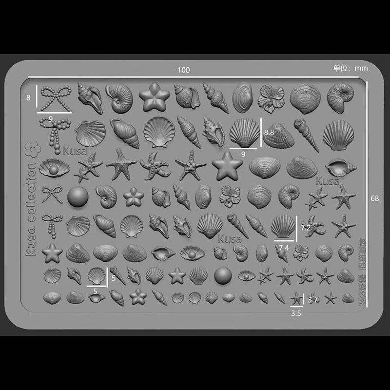 Silikon Tırnak Sanatı Baskı Ka - Silicone Mold Ocean incelemesi ve fiyatı