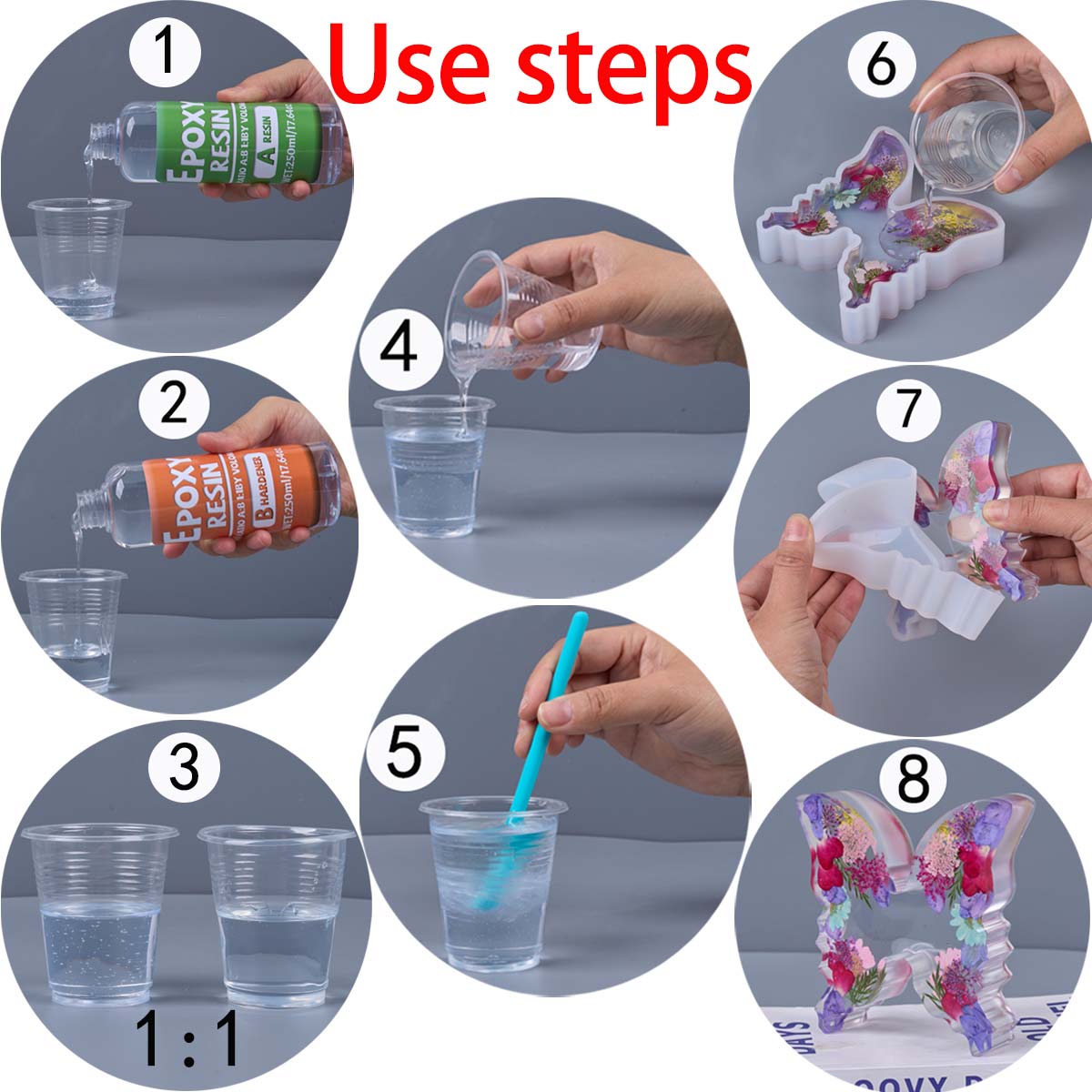 1:1 Oranı Epoksi Reçine Kiti A - Resin Art Tool Kit incelemesi ve fiyatı