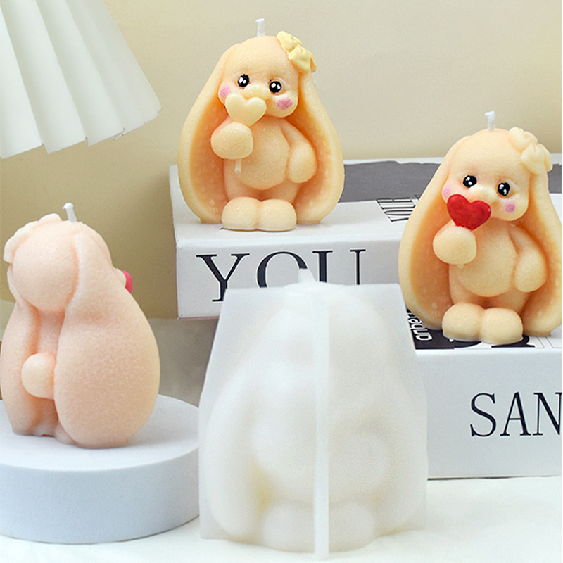 3D Uzun kulaklı Tavşan Silikon - Resin Art Accessories incelemesi ve fiyatı