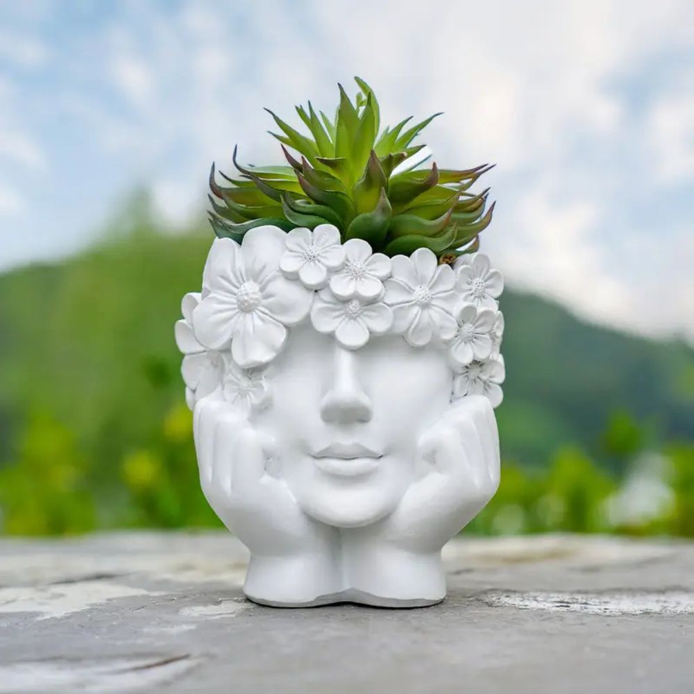 1 Parça Yaratıcı Kadın Yüz Sak - Resin Art Using Flowers incelemesi ve fiyatı