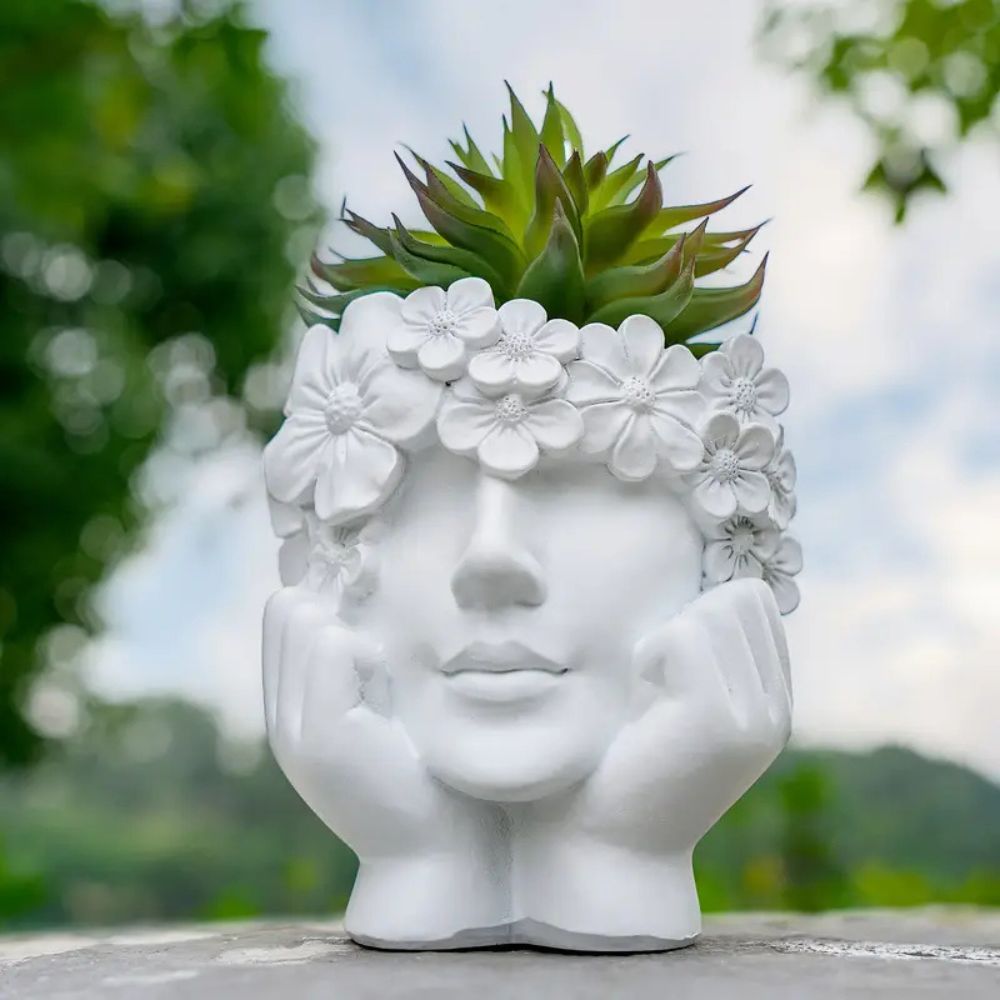 1 Parça Yaratıcı Kadın Yüz Sak - Resin Art Using Flowers incelemesi ve fiyatı