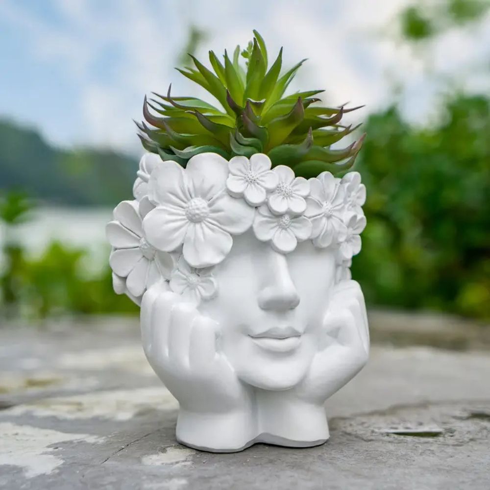 1 Parça Yaratıcı Kadın Yüz Sak - Resin Art Using Flowers incelemesi ve fiyatı