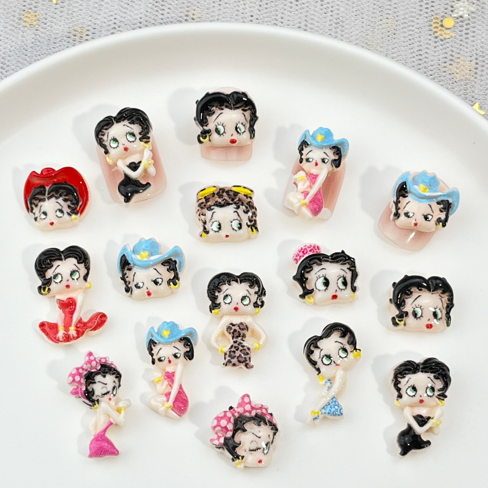 100 adet Karikatür Betty Tırna - Resin Art Accessories incelemesi ve fiyatı