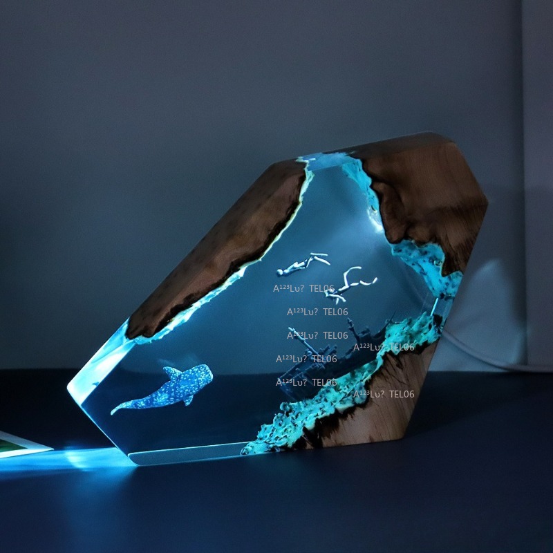 Ahşap Reçine Gece Lambası Okya - Resin Art Ocean incelemesi ve fiyatı