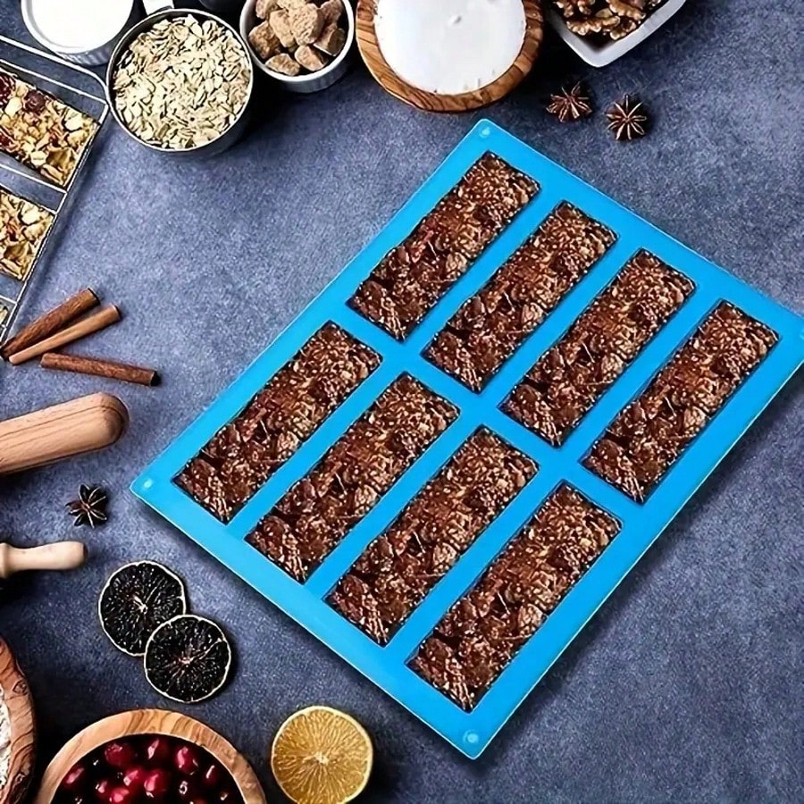 1 adet Silikon Granola Bar Kal - Tray Mold Rectangle incelemesi ve fiyatı