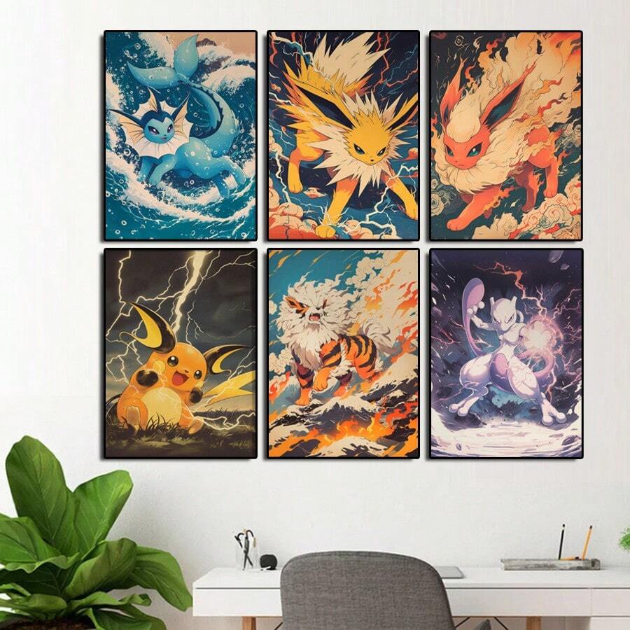 Anime Pokemon Raichu Mewtwo Fl - Resin Art Wall Decor incelemesi ve fiyatı