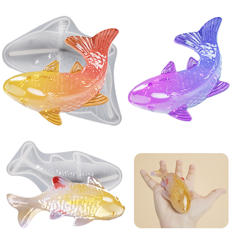 3D Koi Balık Şekilli Epoksi Re - Silicone Mold Ocean incelemesi ve fiyatı