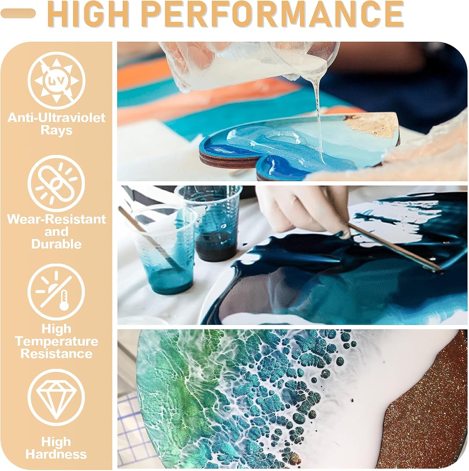 17.6oz/33.8oz AB Reçine Epoksi - Resin Art Table incelemesi ve fiyatı