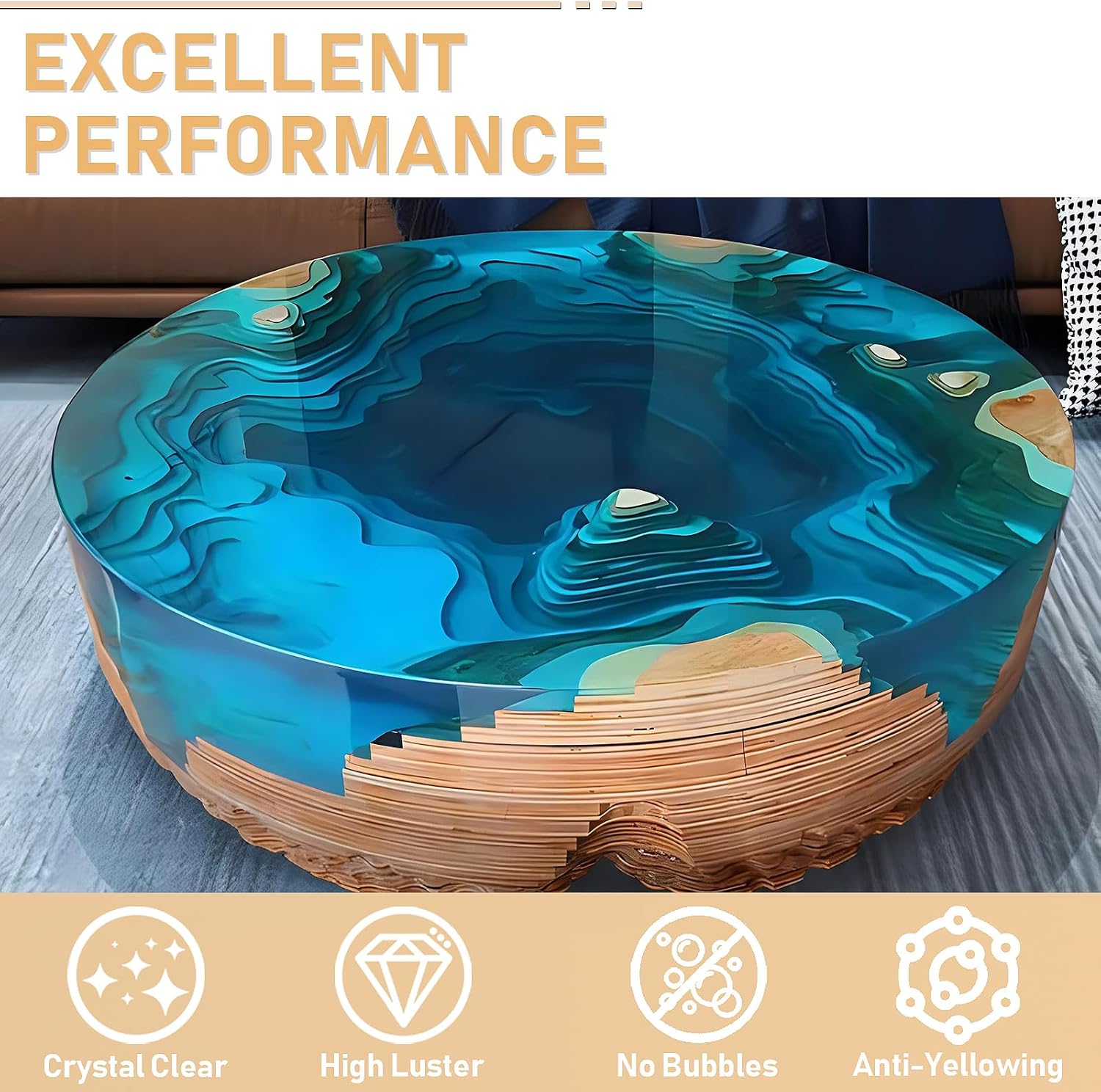 17.6oz/33.8oz AB Reçine Epoksi - Resin Art Table incelemesi ve fiyatı