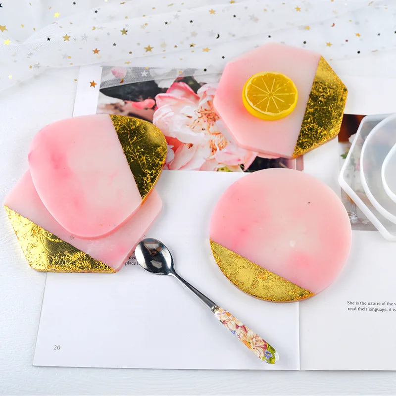 Çok tarzı Geometrik Coaster Ka - Resin Art Table incelemesi ve fiyatı