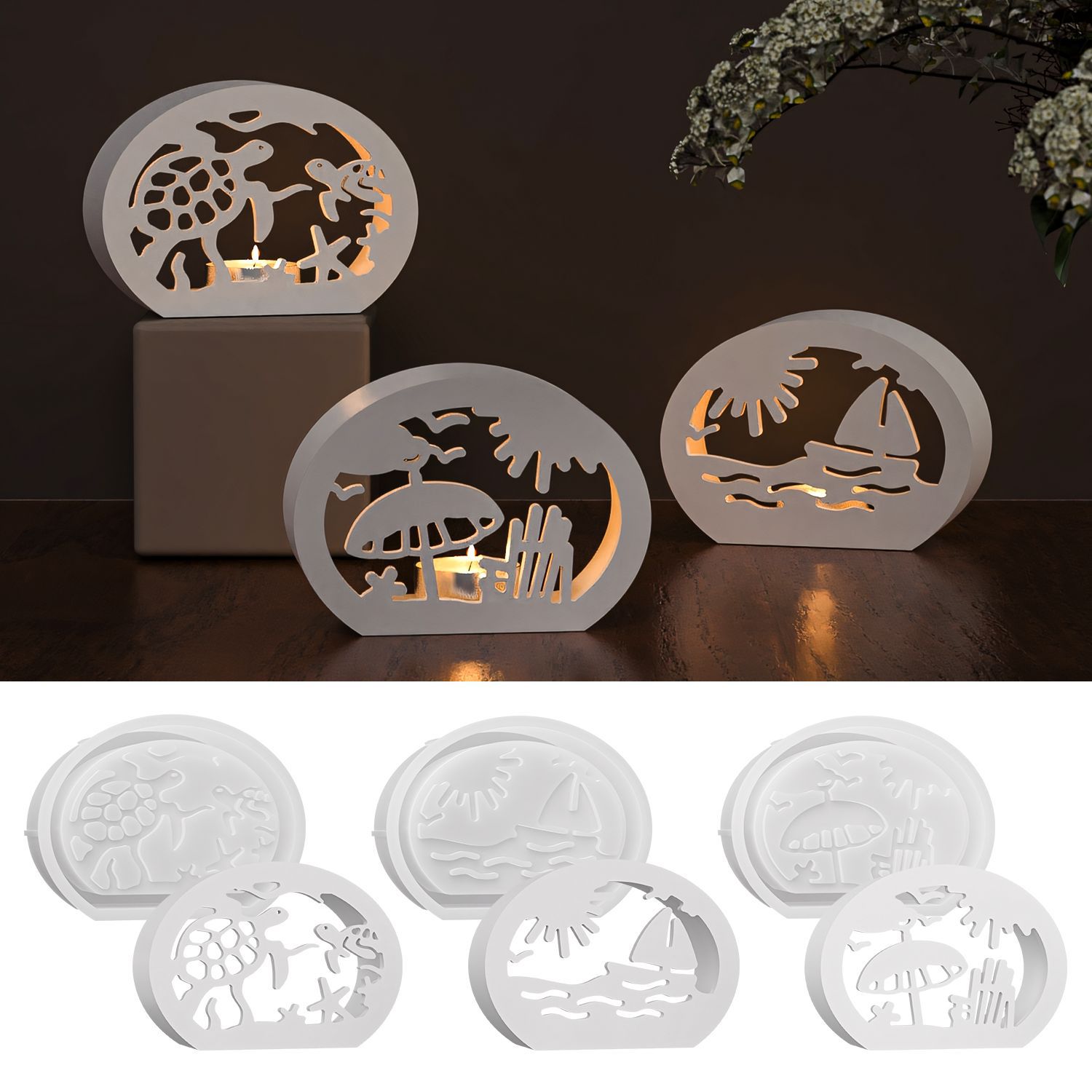 DIY Eliptik Okyanus Oyuklu Mum - Silicone Mold Ocean incelemesi ve fiyatı