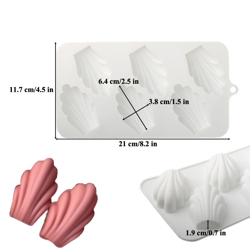 6 delikli Madeleine Tasarım Çi - Silicone Mold Ocean incelemesi ve fiyatı