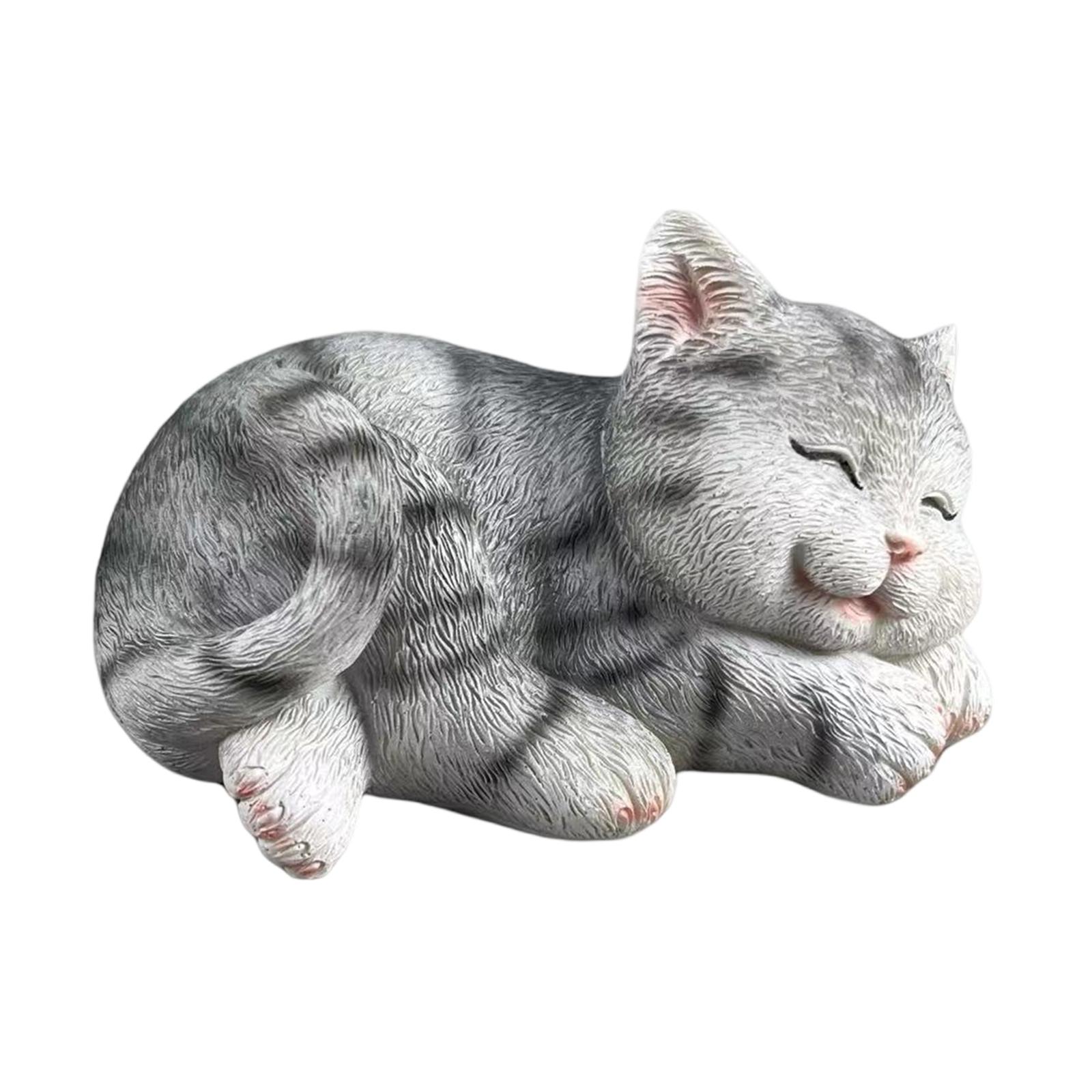 Kedi heykelcik bahçe heykeli y - Resin Art Table incelemesi ve fiyatı